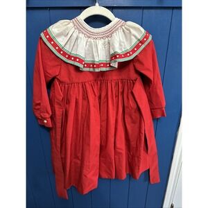 Vintage Mondays Child Toddler Holiday Christmas Dress -Size  5